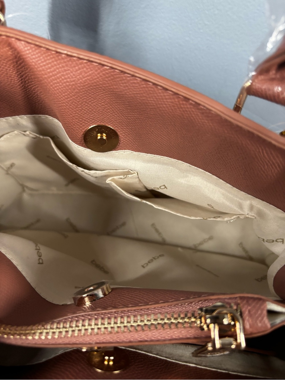 Bebe Adele Satchel Handbag with Matching Wallet - Picture 5 of 7